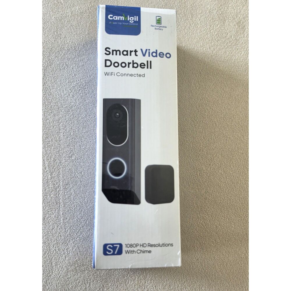 CamVigil Smart Video Doorbell Model S7 - New - Open Box – Tested - Works Great
